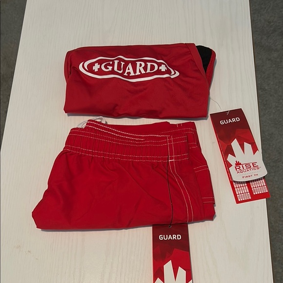 Red Women's One Piece Swimsuit - Picture 4 of 5